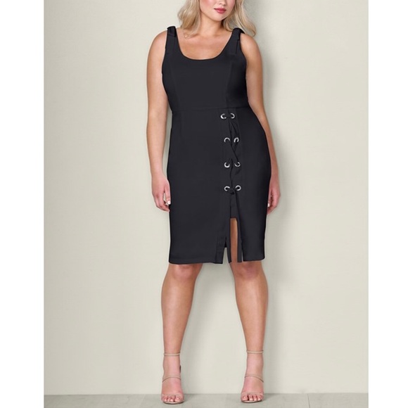 SLEEVELESS BLACK DRESS - Picture 1 of 6